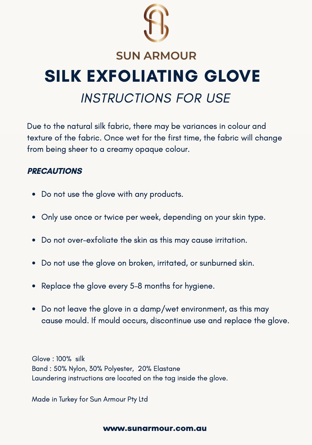 SILK EXFOLIATING GLOVE
